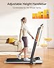TOPUTURE Walking Pad Treadmill with 12% Incline, 6 in 1 Folding Treadmill with Adjustable Handle Bar for Home/Office, Under Desk Treadmills Portable Walking Pad with App, Remote Control & LED Display