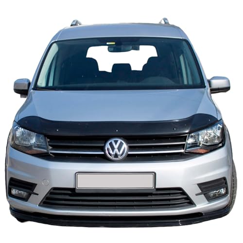 Oneway Motorhaubenschutz kompatibel mit Volkswagen Caddy MK4 2015-2020 - Schwarz glänzend