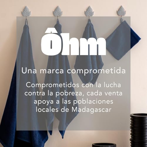 Miniatura 6 de Juego De Toallas De Baño - 2 Toallas De Baño Adultos Extra Grandes - 90x180 Cm - 100 Algodón Premium - Confeccionadas Con Tejido De Rizo Extra Suave Absorbente - Certificado Oeko-Tex - Ôhm - Negro