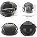 Airsoft MICH 2000 ACH Tactical Helmet with Clear Visor NVG Mount and Side Rail (Black)