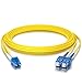Produktbild 10Gtek SC zu LC OS2 Singlemode Duplex 3-Meter, LWL Glasfaser Patchkabel Fibre Optic Patch Cable 9/125m LSZH, Yellow