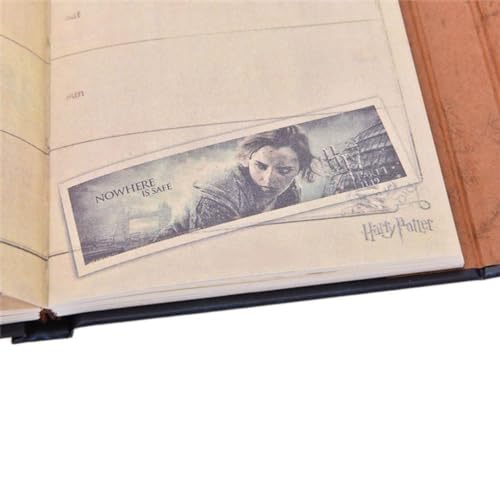 Image of Gifts - The Key House Figure, Harry Potter Hard Cover Journal Diary Notebook | Rustic Blue Look | Wizard Kid Memorabilia | Potter Heads | Magnetic | 115x168x20 mm, 192 Pages