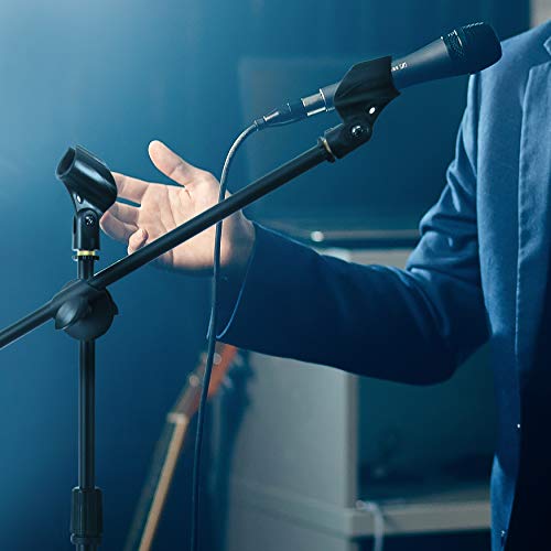 Pyle PMKSKT35 Universal Adjustable Tripod Microphone Stand - Pair Of Heavy Duty Lightweight Professional Compact Extendable Stage Studio Floor Standing Boom Mic Holder W/ Carry Bag thumb #7