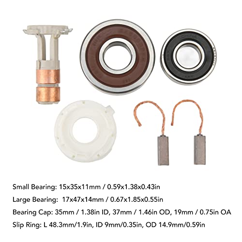 Kit de rolamentos de escovas de regulador de alternador, kit de rolamentos de escovas de regulador d