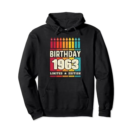 Camiseta vintage 1963 para hombre, edición limitada, cumpleaños 1963 Sudadera con Capucha