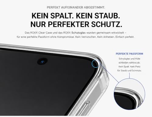 Coque iPhone 17 Pro transparente rigide Roxx avec protection écran et objectif intégrée - 5