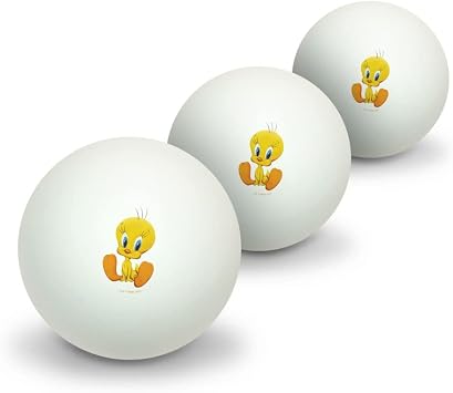 GRAPHICS & MORE Looney Tunes Cute Tweety Novelty Table Tennis Ping Pong Ball 3 Pack