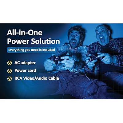 سلك محول شاحن التيار المتردد وكابل AV لجهاز Sony PlayStation 2 PS2 Slim A/C 70000 9000 SCPH-70000 مجموعة أسلاك شحن الفيديو والصوت البديلة لوحدة التحكم في الألعاب