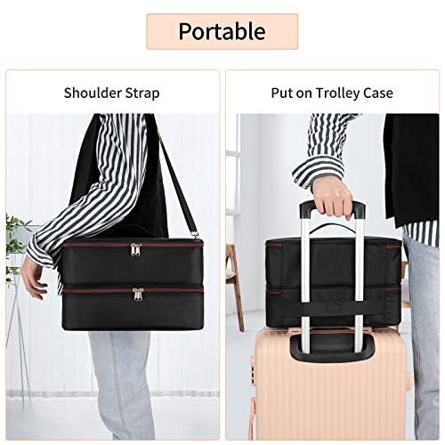 Ethereal Nail Polish Organizer Bag, Holds 40-50 Nail Polish Bottles (0.5 Fl Oz - 0.3 Fl Oz) And A Nail Lamp, Nail Organizers And Storage For Nail Tech, Nail Accessories Storage #TOP6