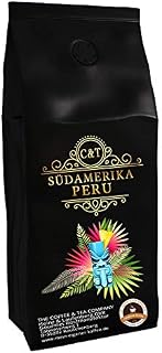 C&T Spezialitätenkaffee aus Peru (500g) | Single Origin Kaffee | 100% Arabica Kaffeebohnen | Schonende Trommelröstung | säurearm & frisch geröstet | Schokolade, Molasse & Zitrus | Gemahlen