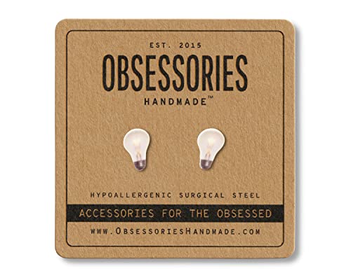 Handmade Light Bulb Stud Earrings