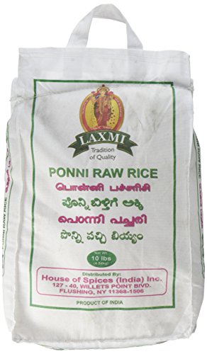 Laxmi All-Natural Ponni Raw (Like Gold) Rice, 10 Pounds image 4