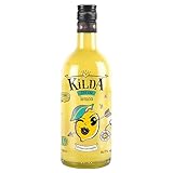 KILDA | Crema de Limón con Tequila | 700 ml | Fusión de Sabores | Tequila Limón Auténtico 17º | Sabor Cítrico | La Bebida Ideal para Celebraciones y Fiestas | Crema de Tequila Sabor Limón