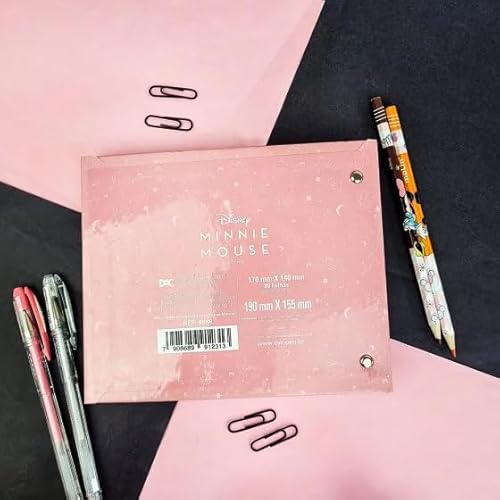 DAC - Mini Ficheiro Horizontal com 2 Argolas e com 80 folhas (90g) Minnie