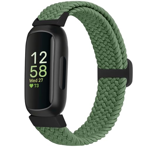 Bcuckood �r���v�o���h Fitbit Inspire 3/Inspire 2/Inspire HR/Inspire/Ace 3/Ace 2�Ή� ���� �j�� �q���p �L�k���̂���҂ݍ��ݘr���v�o���h ���߉\�Ȍ����p�o���h