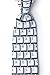 Silver Microfiber Tie | Keyboard Necktie