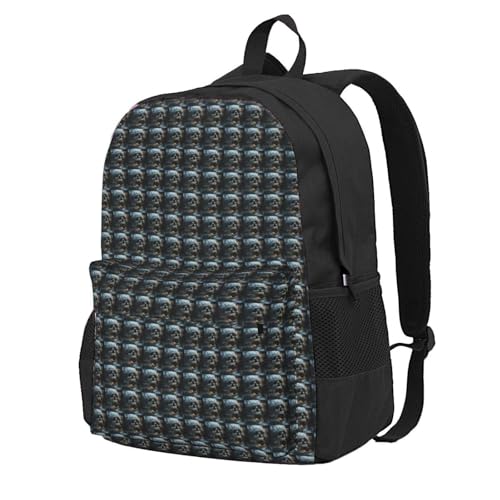 Mochila para adulto con estampado de calavera resistente al agua