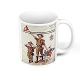 boy scout expression Imprimé en France French Unicorn Mug Tasse Boy Scouts Tableau Peinture Norman Rockwell Art Américain