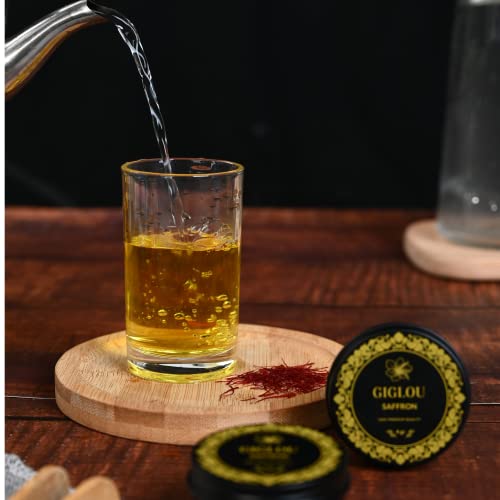 Giglou Saffron, 4 Grams Of Premium Quality Saffron Threads All-Red Saffron Spice Saffron For Your Paella, Risotto, Tea, Rice (4 Grams Super Negin) #TOP4