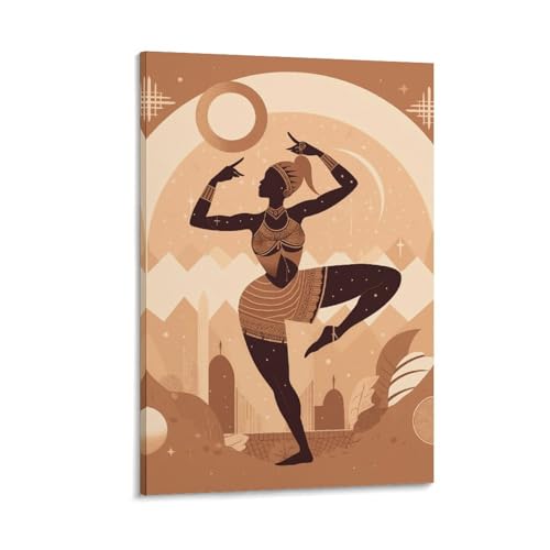 Silhouette de personnes poster abstrait sur toile moderne pour décoration murale chambre