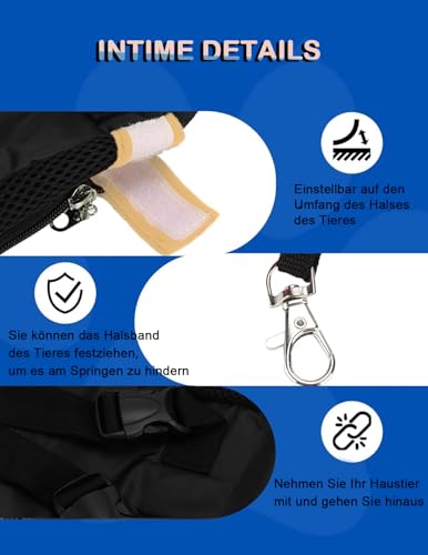 Katzen Hunde Rucksack, Haustier Rucksack Verstellbar Katzentransporttasche, Atmungsaktiv Und Faltbar FüR Klein Hunde Katzen Welpen