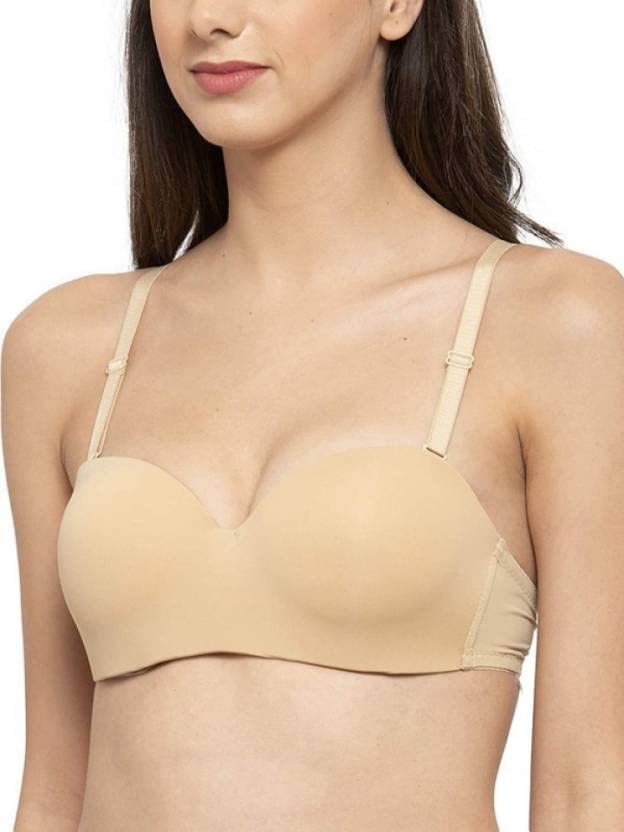wave fashion Women's Everyday Underwired Lightly Padded Demi Cup T-Shirt Pushup Bra with Detachable Straps | 85% Poly Cotton, 15% Elastane-picture-11