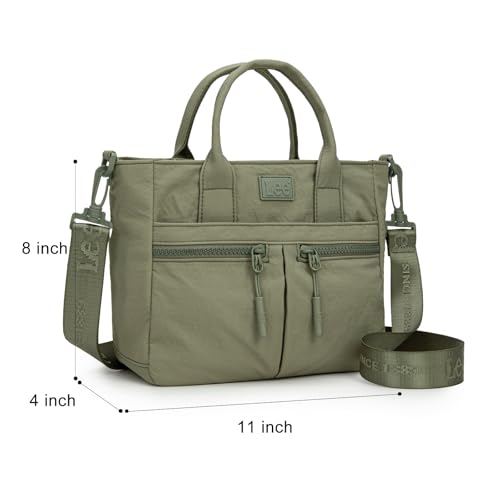 Image of Lee Small Crossbody Bag for Women Nylon Tote Bag with Multiple Pockets