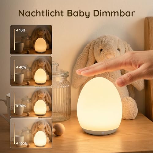 sympa Nachtlicht, Stilllicht Dimmbar mit RGB für Kinderzimmer – Ansicht 2