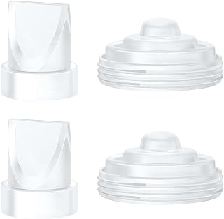 2PCS Duckbill Valves & 2PCS Diaphragm Compatible with Momcozy M5 Wearable Breast Pump, Replacement Pump Parts Accessories Compatible for M5 Momcozy, Not Original Mom Cozy Accessories