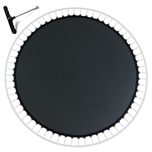 UVCMDUI Lona de Salto para Cama Elástica con Diámetro de 305 cm 54/56/60/64 Ojales Anillos en V Recambio Lona Cama Elástica Colchoneta de Salto para Trampolín Lona De Láminas,10ft 305cm 56 Rings