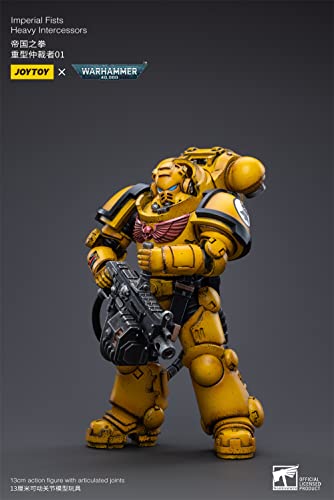 Hiplay Joytoy × Warhammer 40K Officially Licensed 1/18 Scale Science-Fiction Action Figures Full Set Series -Imperial Fists Heavy Intercessors 01 #TOP3