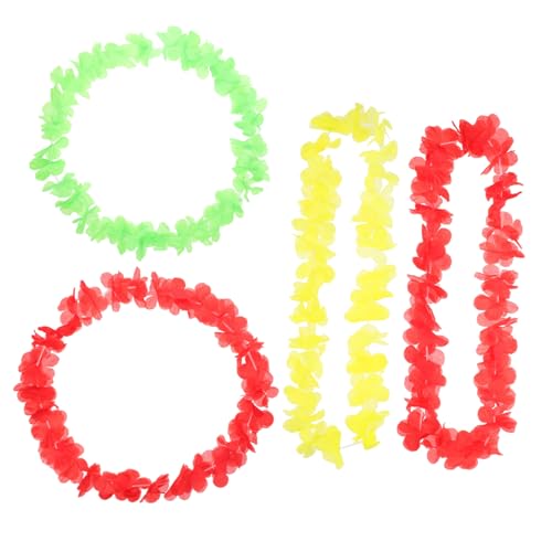 Abaodam 4 Stück Hawaiianische Blumengirlanden