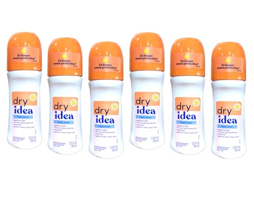 Dry Idea Fresh Linen Roll-On Antiperspirant Deodorant Fresh Linen 3.25 Ounce (Pack of 6)