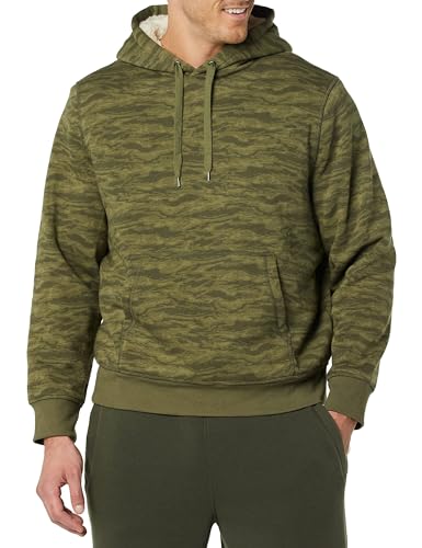 Image of Amazon Essentials Men's Regular Fit Sherpa-Lined Pullover Hoodie