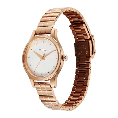 Image of Titan Karishma Workwear Silver White Dial Stainless Steel Watch for Women
