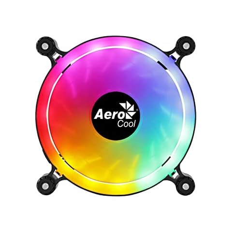 Aerocool Ventilateur de boitier Spectro RGB 12cm (Noir) Cover