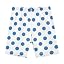 Polka Dot White Dark Cyan