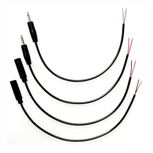 Conectores Jack 3.5mm macho y hembra 4 piezas 22cm miniatura 1