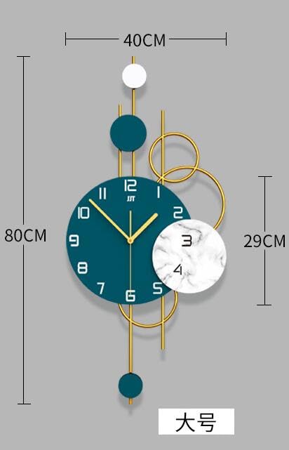 Orologio da Parete, Cifre Romane Orologio Industriale Europeo da Parete Silenzioso Rotondo in Metallo Moderno di Grandi Dimensioni, 40 * 80 cm