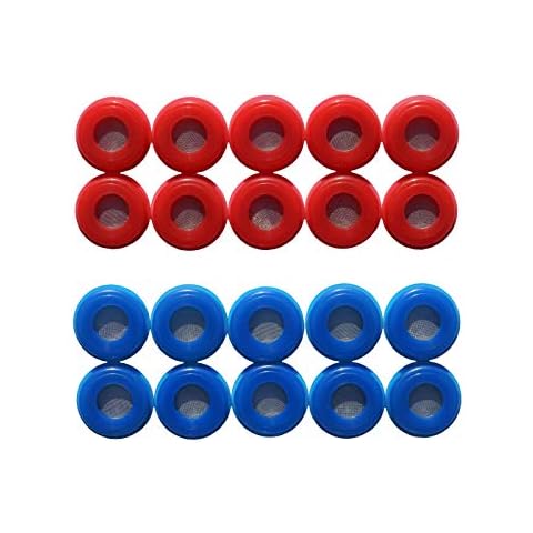 Road King Truck Parts Poly Screened Gladhand Seal - 10 Pair Red BlueF Cover
