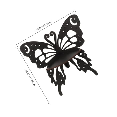 Estantería de esquina de madera repisa flotante negra decorativa 3