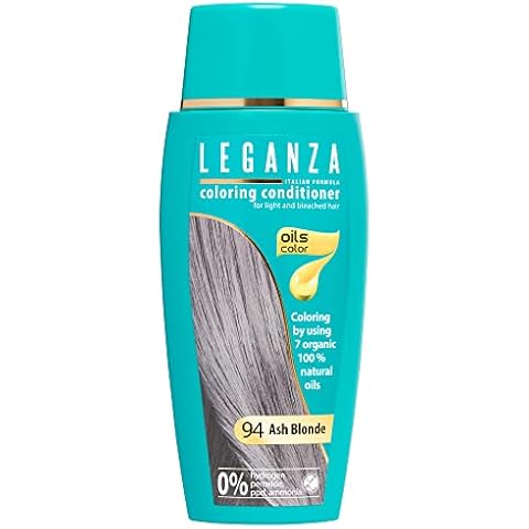 Leganza Coloring Conditioner Color 94 Ash Blonde with 7 natural oils ammonia and Paraben Free Cover
