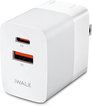Amazon Com Iwalk Usb C Fast Charging Block 30w Usb C And Usb A Charger Block Qc3 0 Foldable Usb C Wall Plug Compatible With Iphone Se 13 13 Pro 13 Pro Max 12 12 Pro 12 Pro Max 11 11 Pro