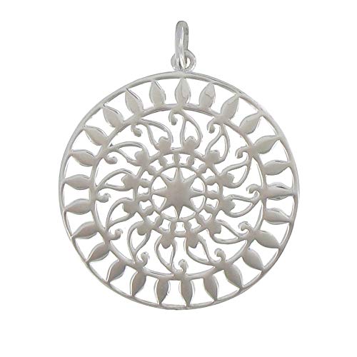 Pendentif Argent 925 Astre Rond pour illuminer vos tenues de bureau
