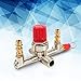Air Compressor Switch, Double Outlet Tube Alloy Air Compressor Switch Pressure Regulator Valve Fit Part