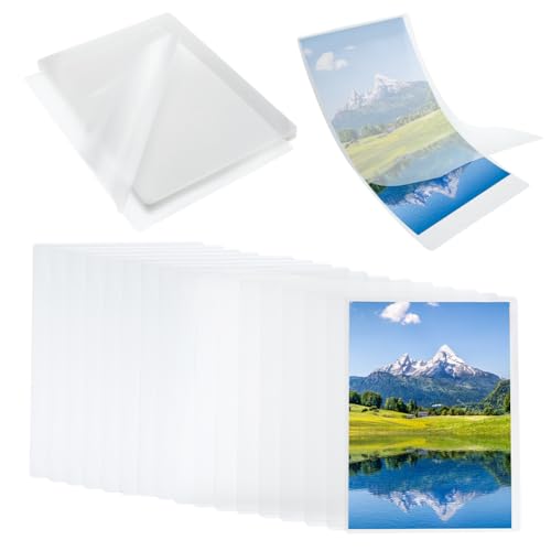 Feuilles de plastification pour permis de travail lot de 100 pochettes transparentes