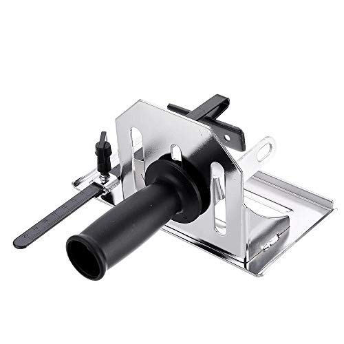 Soporte de amoladora angular accesorio de corte con cubierta y placa base ajustable 2