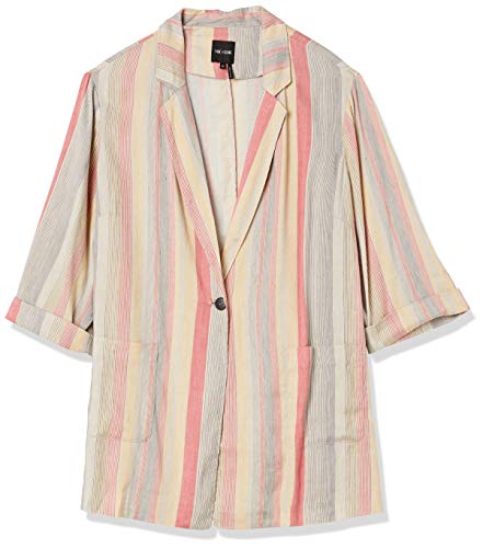 NIC+ZOE Women's Plus Size Sweetclover Blazer, Orange Multi, 1X
