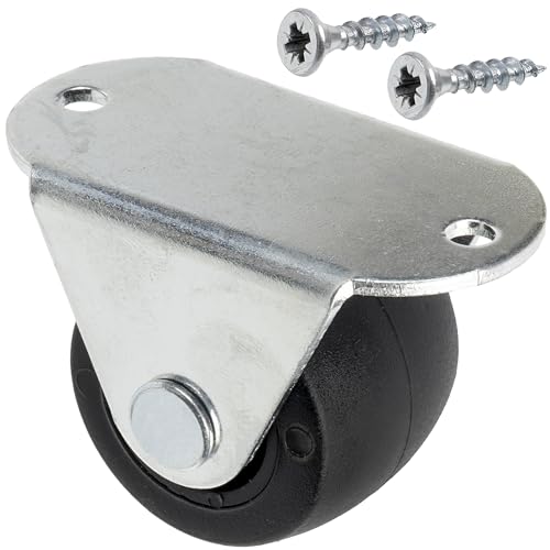 Roues roulettes de meubles platine fixé Ø30 vis bois chariot étagère