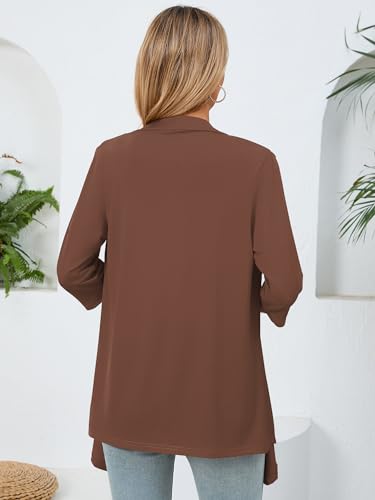 Image of Women's Lightweight Open Front Cardigans Casual Soft Drape Spring Summer Fall Cardigan S-3XL